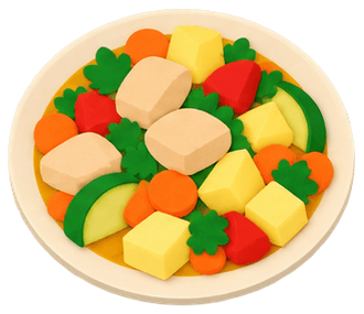 Овощное рагу с курицей